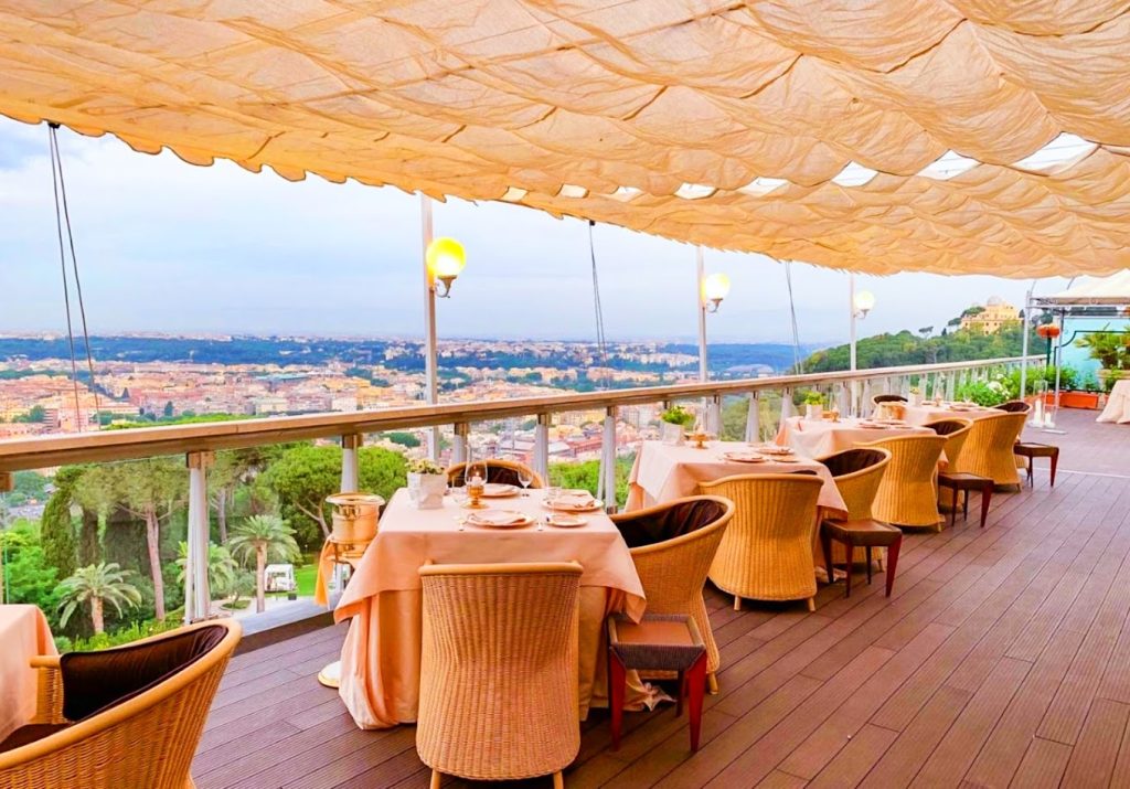 terrasse la pergola restaurant romantique Rome